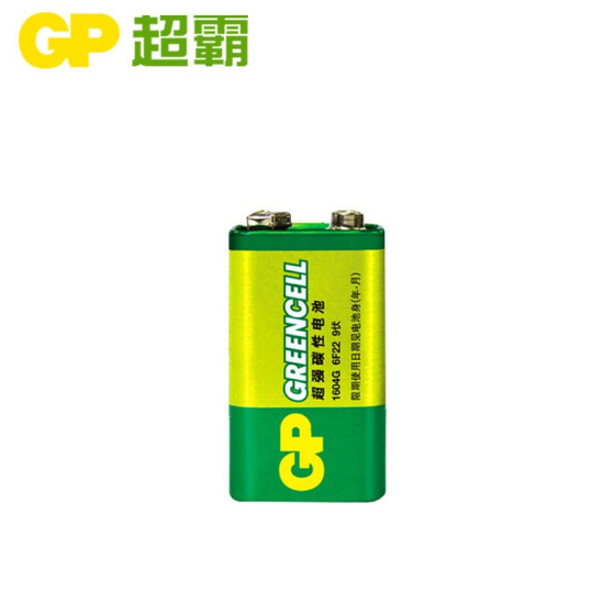 GP超霸 9V电池碳性绿 1粒