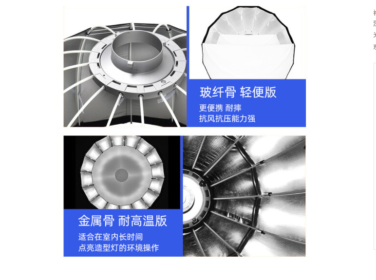 神牛深口柔光箱P90L/P120L深口抛物线柔光箱摄影棚闪光灯便携保荣口柔光罩 深抛柔光箱（直径90cm）