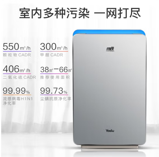 亚都（YADU） 空气净化器KJ500G-S5（APP智控） 