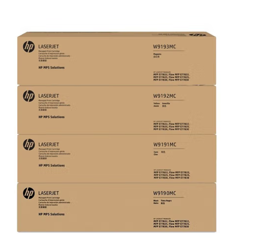 惠普W9190-3MC  适用于Color LaserJet Managed MFP E77830粉盒四色套装